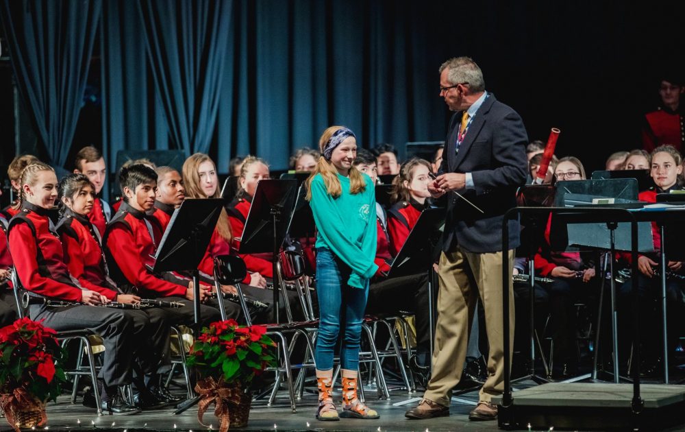 Rome Bands Welcome Sixth Graders for Christmas Concert