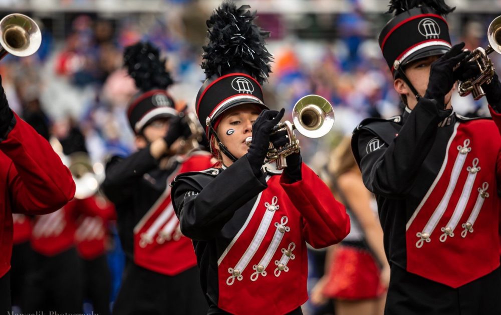 Former UGA Redcoat and LSU Tiger Band Share Their Time in the SEC Stands