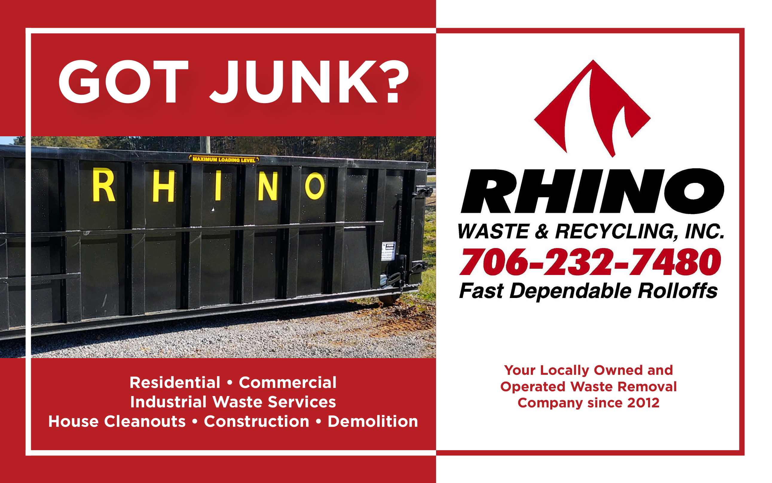 rhino waste and disposal, rome, ga